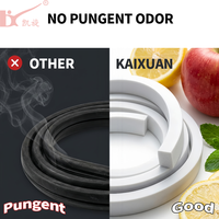 KAIXUAN Bande d'étanchéité en mousse de silicone haute performance, résistante aux UV et imperméable, pour joints de portes de fours et de réfrigérateurs, qualité supérieure