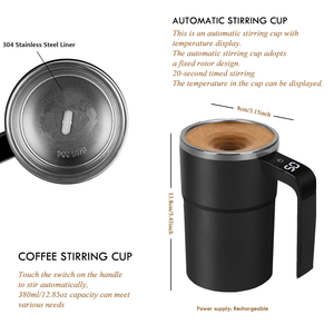 Cafetera de Goteo Totalmente Automática, Portátil, con Alimentación USB, 380 ml, Pantalla Inteligente de Temperatura, Magnética - Product Image 5