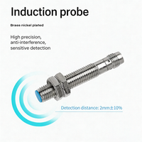 Connecteur rapide M8, capteur de proximité, prise d'aviation, interrupteur à induction métallique, diamètre métallique 8mm