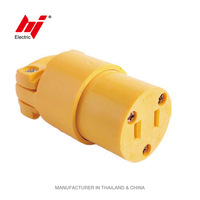 Connecteur de câble à lame droite, fiche 2 fils 15A 125V, prise femelle Nema 1-15 non-terrestre