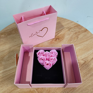 Коробка для украшений из мыла, цветка, Подарочная коробка, кулон, Ювелирное кольцо, упаковочная коробка для Дня матери - Product Image 5