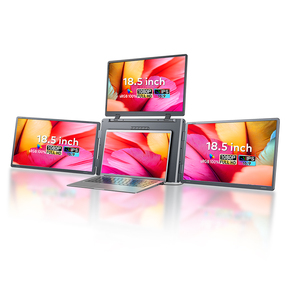 For 12-18.5 inch Laptops Quad Monitor Laptop Screen <b>Extender</b> Portable Monitor 18.5 inch 1 Cable for 3 Display Gaming Monitor - Product Image 1