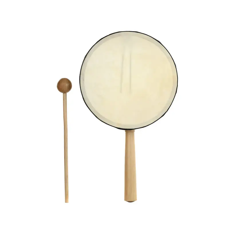 Tambourin Direct fabricant fournir précision HSBC plastique peau bois tambourin et tambour à main musical