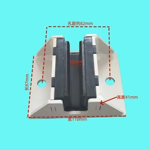 Zapata de Guía Sin Aceite para Elevador Doméstico, 110mm de Ancho, 6 Orificios, Accesorios para Elevadores de Construcción OX 310T - Product Image 4