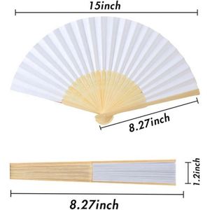 พัดไม้ไผ่พับได้แบบกำหนดเอง เป็นมิตรกับสิ่งแวดล้อม สำหรับงานแต่งงาน สั่งซื้อจำนวนมาก พิมพ์โลโก้/ข้อความ/ลวดลาย ของตกแต่งงานปาร์ตี้ ของที่ระลึกแทนความรัก - Product Image 2