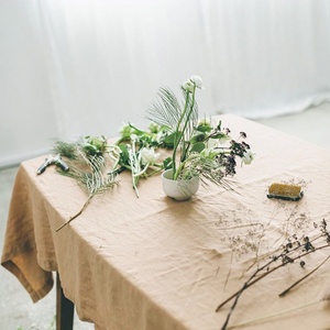 100% Linen <b>Table</b> <b>Cloth</b> <b>Round</b> Tablecloth Morden Luxury for Wedding Home for Hotel Flax Linen Eco-friendly 1 Piece Woven Square - Product Image 3