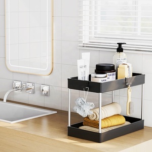 Home Organization Bathroom Storage Racks Holders Kitchen Storage Cart 2-Tier Under Sink Organizer