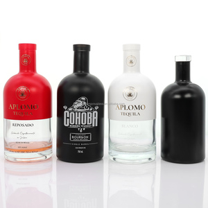 Bouteille en verre <span class=keywords><strong>de</strong></span> luxe transparente <span class=keywords><strong>de</strong></span> 750 ml, forme Oslo, avec compatibilité d'étanchéité supérieure pour spiritueux, brandy et <span class=keywords><strong>tequila</strong></span> - Product Image 2
