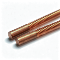 Électrode en cuivre pur à filetage métrique grossier, électrode à filetage pour moulage par électro-érosion, 50*75mm