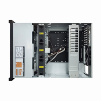 Châssis de serveur en rack 4U à 12 baies avec planche arrière SAS/NVMe et alimentation ATX redondante CRPS