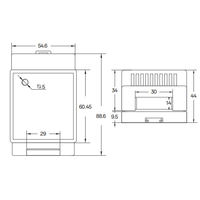 Capteur de fuite d'eau de type rail DIN haute précision OEM, sortie RS485/relais, pour la détection de fuite d'eau.