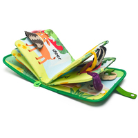 Jouet éducatif Montessori pour tout-petits sur le thème des animaux, modèle classique, livre vert, en promotion