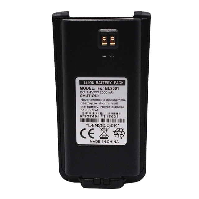 BL2001 2000mah Rechargeable Li-ion Battery Fit for HYTERA HYT TC-610 TC-620 POWER446 TC-610P TC-610S Radio