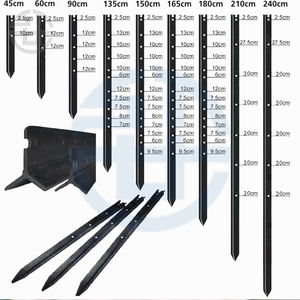 Poteaux de clôture en métal en forme de Y, installation facile, anti-rouille, imperméables, poteaux de clôture agricole, <span class=keywords><strong>bois</strong></span> traité thermiquement <span class=keywords><strong>pour</strong></span> clôtures sportives - Product Image 5