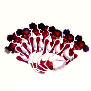 מותאם אישית decals למות ויניל אנימה חמוד מדבקות ילדה שחורה דקורטיבית קריקטורה טלפון נייד מדבקה - Product Image 6