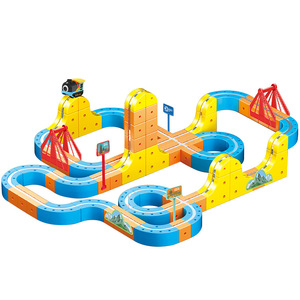 รถไฟแม่เหล็กไฟฟ้าความเร็วสูงสำหรับเด็ก ชุดรางแม่เหล็กแบบลอยได้ ของเล่นประกอบชุดรถไฟพลาสติกสำหรับเด็กชายและเด็กหญิง - Product Image 3