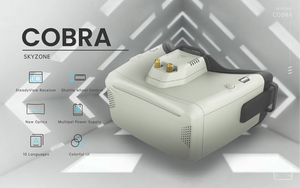 Gafas FPV SKYZONE Cobra X V4 5.8G 48CH HD 1280x720 con Receptor SteadyView, DVR y Head Tracker para Coche - Product Image 4