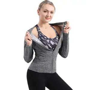 Schweiß Gewichts verlust Shirt Body Shaper Langarm Trainings kleidung Fett verbrennung Tops