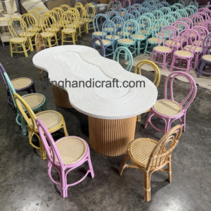 Silla de mimbre natural hecha a mano, asientos de mimbre estilo Montessori para habitación de niños, venta al por mayor - Product Image 3