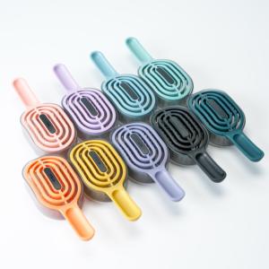 Escova macia colorida para desembaraçar cabelos, pente de alta elasticidade fácil de transportar para couro cabeludo, novo design mais vendido - Product Image 1