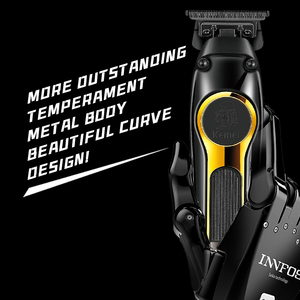 Tondeuse à cheveux sans fil professionnelle Kemei Km-2351, rechargeable par USB, moteur 5W, haute vitesse, rasoir électrique, tondeuse à barbe - Product Image 4