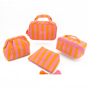 Borsa Tote da Donna Ecologica a Righe in Tessuto Spugna, Grande Capacità, Resistente, per Viaggi e Spiaggia - Product Image 6