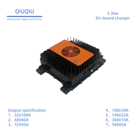 Chargeur de batterie embarqué 48V 60V 72V 44A 3,3 kW pour mini-bus électrique, voiturette de golf, chariot élévateur