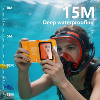 Casing Ponsel Universal Kapasitas Besar Anti Air 360 Lock Sealed untuk Snorkeling/Diving, Model Terbaru, Cocok untuk Xiaomi17Ultra/HUAWEIMate70Pro/Galaxy