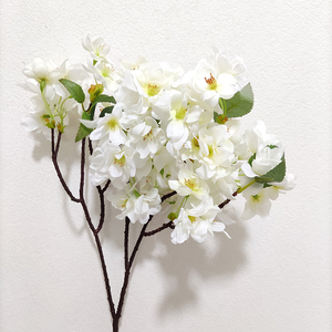 ดอกไม้เชอร์รี่ผ้าไหมเกรด Top ดอกไม้ประดิษฐ์ตกแต่งงานแต่งงาน Faux ดอกไม้เชอร์รี่<span class=keywords><strong>สาขา</strong></span>ดอกไม้ประดิษฐ์ - Product Image 4