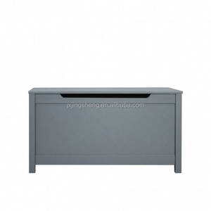 Banc de rangement <span class=keywords><strong>en</strong></span> <span class=keywords><strong>bois</strong></span> gris MDF, organisateur de jouets, unité de rangement pour enfants, banc à chaussures, <span class=keywords><strong>coffre</strong></span>, chambre à coucher, école - Product Image 1