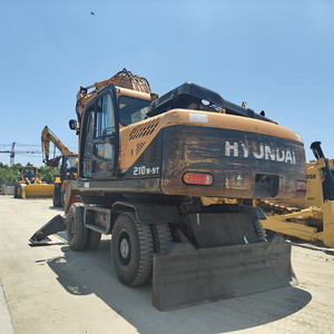 Excavadora de ruedas Hyundai 210w-9t de 21 toneladas con cucharón de excavación de 1.05m³ de capacidad, equipo pesado usado a bajo precio con 1 año de garantía. - Product Image 5