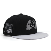 Topi Snapback polos kualitas tinggi topi Snapback kustom topi Snapback bordir logo bordir topi 6 Panel topi Snapback