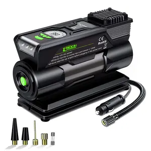 DC 12V High Pressure Auto Tire Pump Motor 35L/MIN 100PSI Air Compressor With Led Light