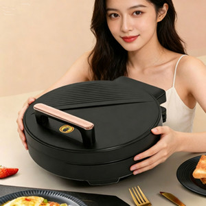 Grill électrique 1500W, surface de cuisson antiadhésive, ouverture à 180 degrés, pour usage domestique - Product Image 3