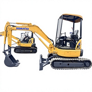 Mini-excavatrice sur chenilles compacte Komatsu PC30-MR 3 tonnes d'occasion |   Moteur Kubota fabriqué au Japon, excavatrice pour travaux publics - Product Image 1