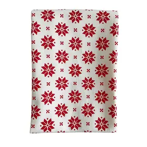 Christmas digital printed high quality multiple colors kitchen dish tea towel custom logo with eco friendly tea towel