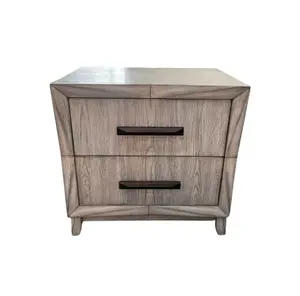 Mid-Century Luxury Design Nightstand Modern Style Luxury Solid Wood Bedside Table With Multi-layer Drawers made in vietnam