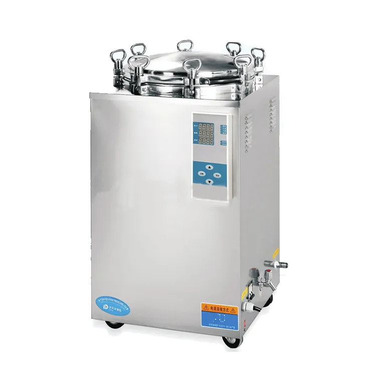 150 Liter Vertical High Pressure Mobile Autoclave Digital Display Steam Sterilizer For Hospital