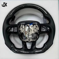 Accessoires d'intérieur de voiture pour Dodge Challenger Charger Custom LED Volant en fibre de carbone forgé pour Jeep Cherokee