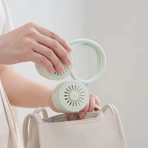 Ventilateur de cou suspendu pliable, silencieux, portable, mini, monobloc, livraison directe, rechargeable, rotation à 360 degrés - Product Image 3