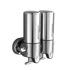 Interhansa Wall Mounted <b>Soap</b> Dispenser 500ml Double Bottle <b>Refillable</b> For Bathroom - Product Image 5