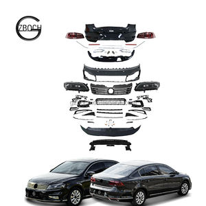 Kit de Carrocería B7 a B8.5 <span class=keywords><strong>para</strong></span> VW <span class=keywords><strong>PASSAT</strong></span> B7L 2012+ a 2025, Parachoques Delantero y Trasero, Luces Traseras, Faros Delanteros Antiguos a Nuevos - Product Image 1