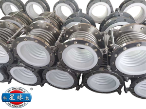 Fabricage van hete verkoop gepersonaliseerde wit gevoerde PTFE bellows gegolfde pijp expansievoeg flens - Product Image 2