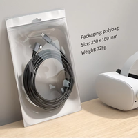 Câble VR en alliage d'aluminium ULT-unite de 5 m, conception à coude à 90 degrés, USB 3.1 C vers C, charge et transfert de données pour 2 et appareil photo