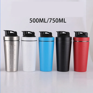 Logotipo personalizado Aço Inoxidável 500ML Única Parede Ginásio Esportes Garrafa De Água Fitness Proteína Shaker Garrafa - Product Image 5