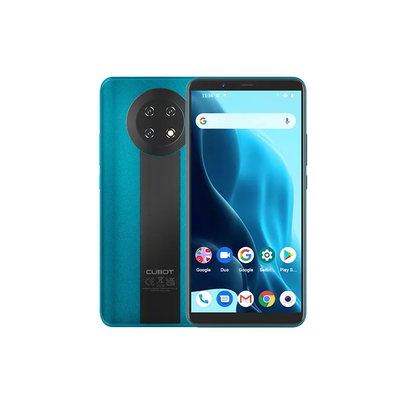 Celular Cubot Note 9 original, smartphone de 5,99 polegadas, 5900mAh, cartão SIM duplo 3GB + 32GB, três câmeras, Android 11, moda