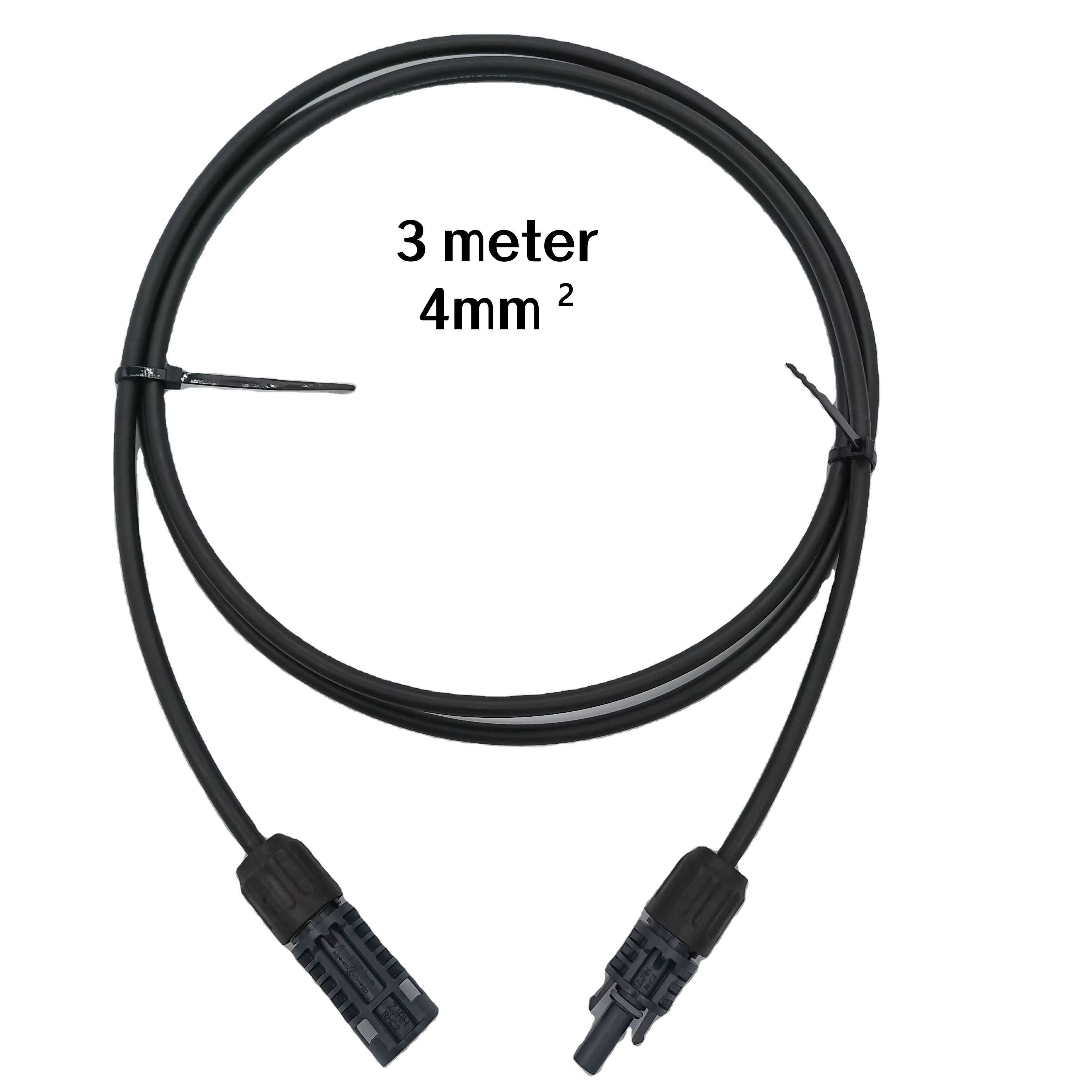 Rallonge de câble DC 3 mètres, 4mm &sup2;