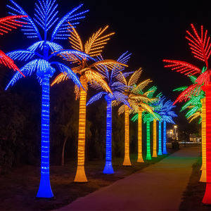 Produit bon marché, éclairage d'extérieur étanche pour aménagement paysager <span class=keywords><strong>de</strong></span> jardin, cocotier artificiel, motif d'arbre à LED 3D - Product Image 4