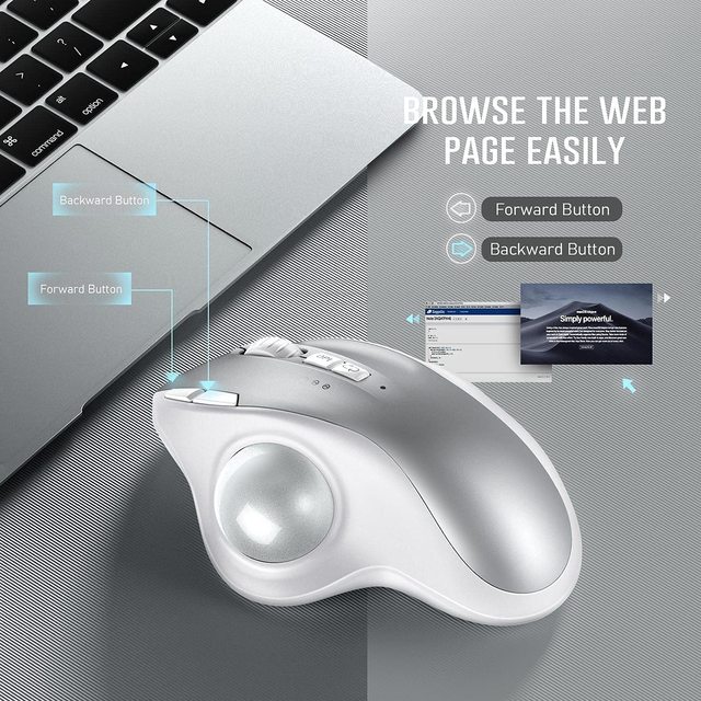 OEM ODM Wireless Trackball Mouse Professional Drawing Gaming Mini 3D Waterproof Ergonomic Design Office Mouse in Stock