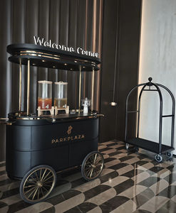 Carrito de Dulces y Café de Buena Calidad, Personalizado, para Exhibición y Decoración, Carrito Móvil para Venta de Café - Product Image 3